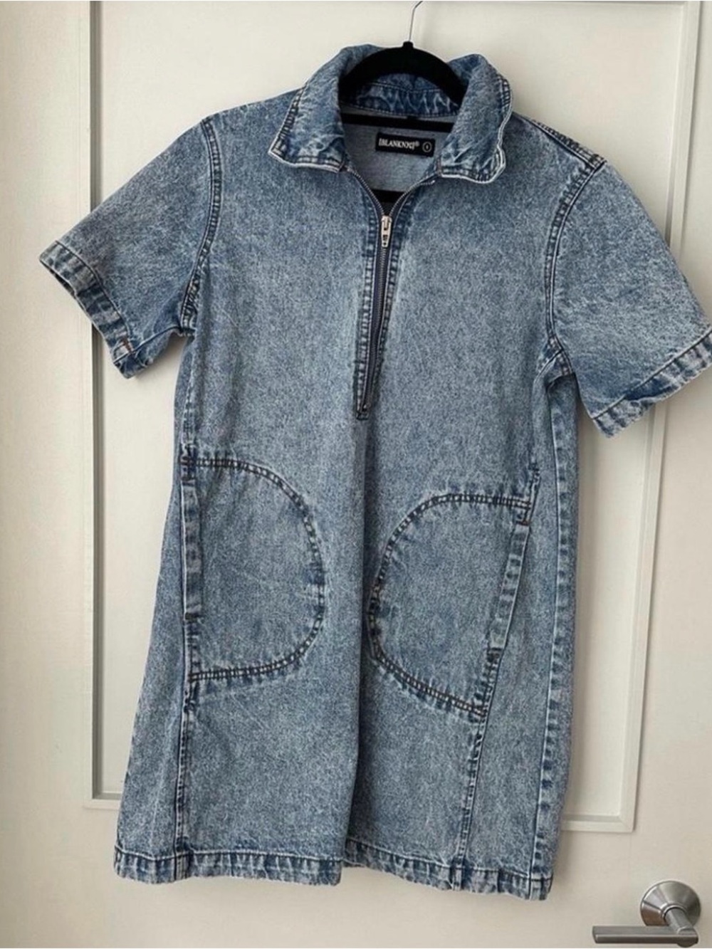 Blank NYC Light Blue Denim Jacket Dress